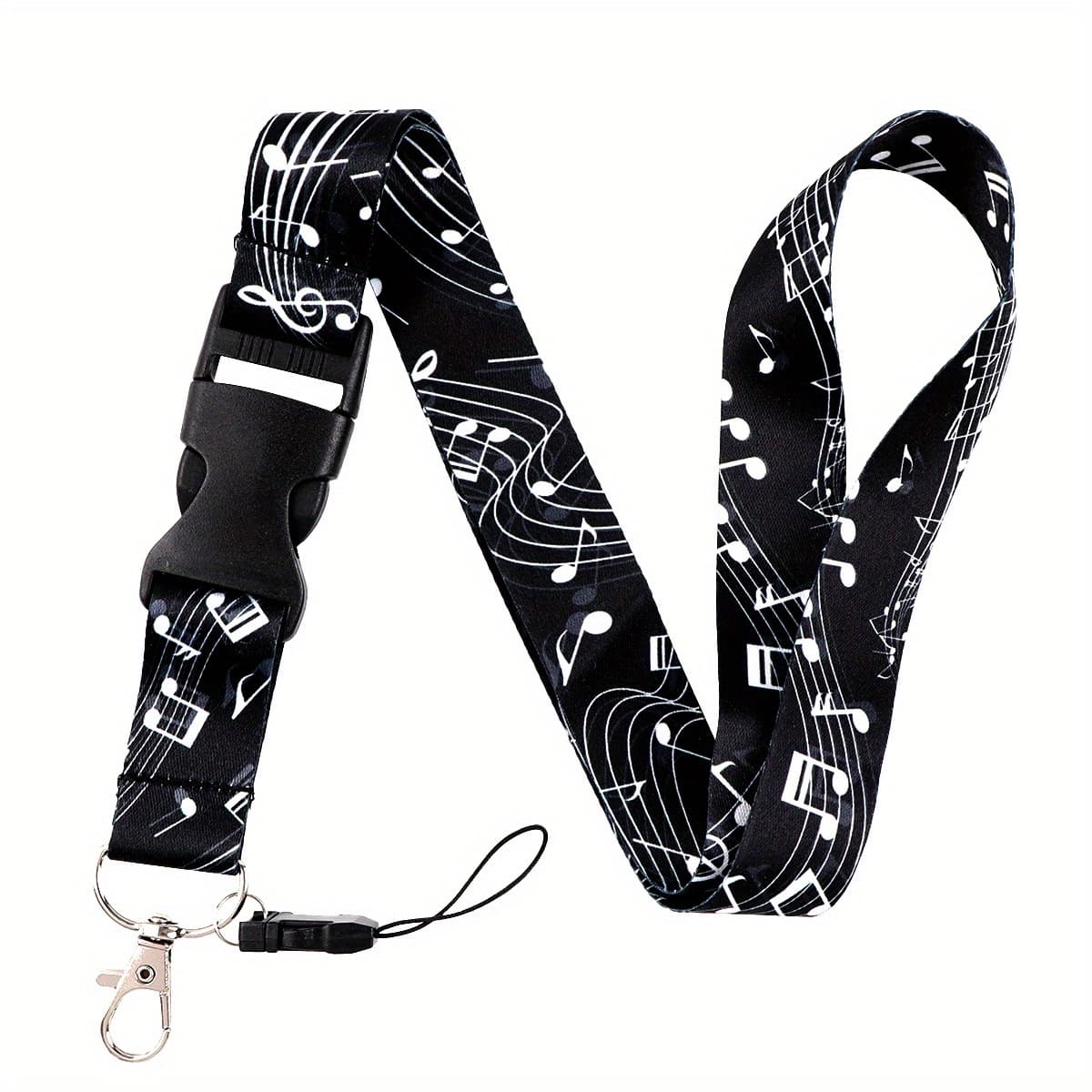 TEMU 1pc Lanyard Keychain Id Credit Card Cover Pass Mobile Phone Charm Neck Straps Holder Key Holder Additions