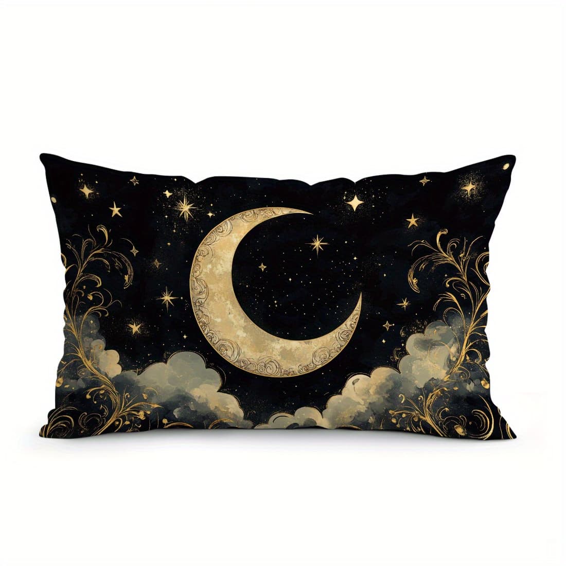 TEMU 1pc Ramadan Star And Glow Illustration Single-sided Printed Pillowcase Sofa Cover - Pillowcase 30 X 50cm