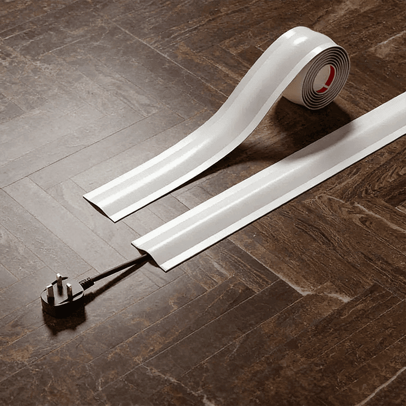 TEMU Of Cable Tape | Instantly Hide Messy Cables On Floors And Corners With And 1 Cover! | Flexible And , Adheres Perfectly To Walls And Corners | White Matte