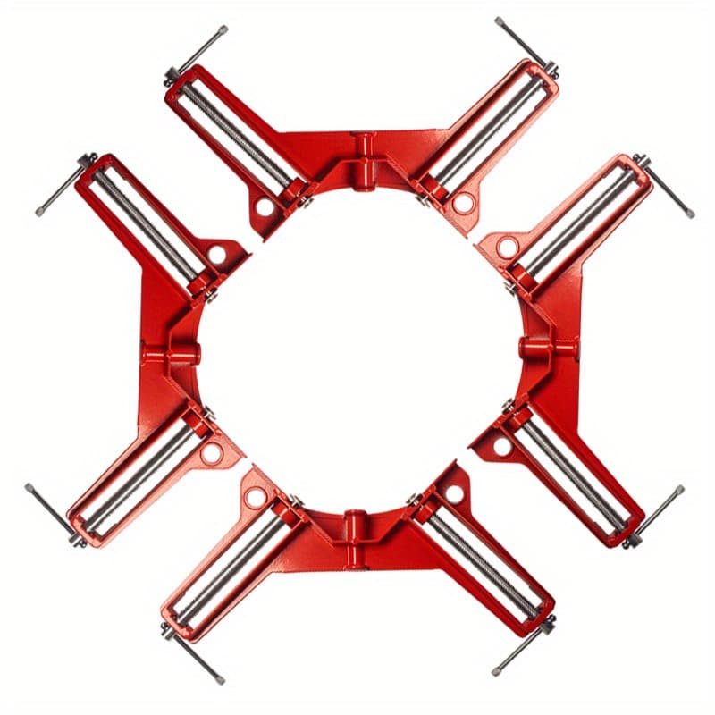 TEMU 4pcs/set 90° Right Angle Clamps Diy Glass Fish Aquarium Clamps Picture Frame Clamps Woodworking Picture Frame Clamps For Woodworking Frames And Cabinet Assembly Tools