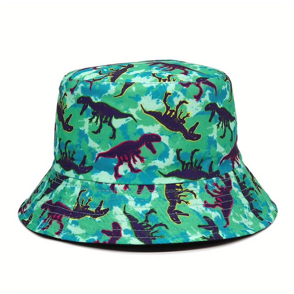TEMU Outdoor Travel Animal Pattern Reversible Fisherman Hat, Fisherman Hat Men Women Spring Summer Autumn All Outdoor Travel Versatile Beach Hat Summer Bucket Hat