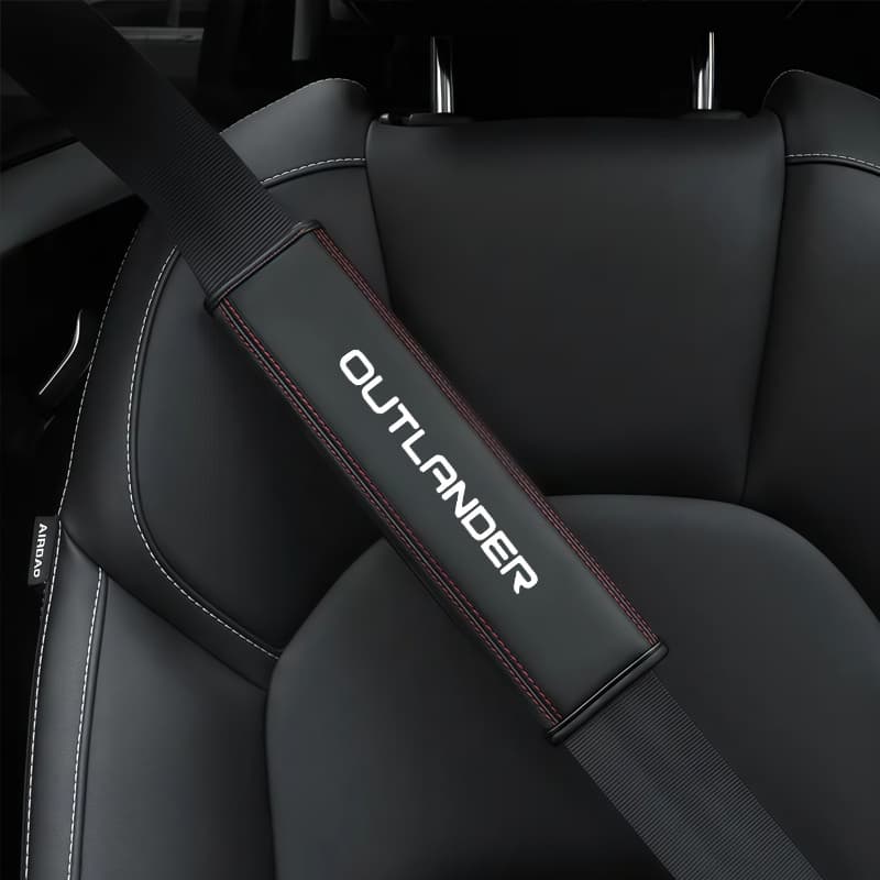 TEMU Shoulder Pads For Seat Belts, Made Of Durable Faux Leather, Provide A Comfortable . Ergonomic Additions Enhance Driving , Serve As Seat Belt Components