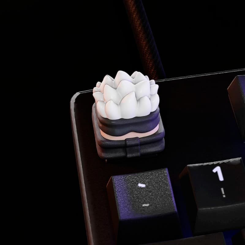 TEMU Anime Caps Lock Key Compatible For Keyboards - Cute Chibi , Durable Sa Height Keyboard Accessory, Computer Typing Gift For Anime Fans & Typists (caps Lock Replacement)