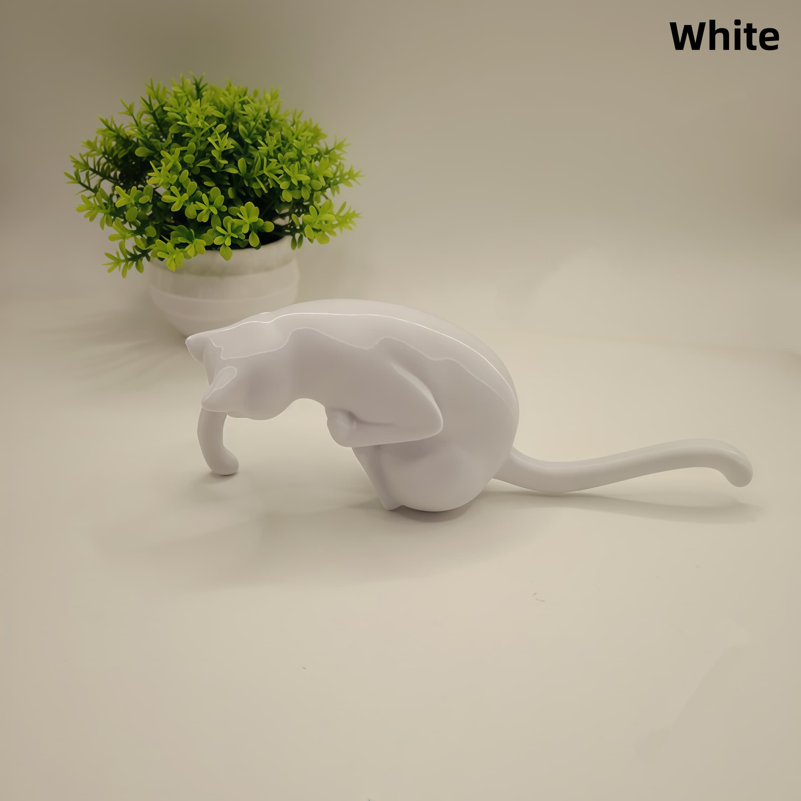 TEMU Cat And Pendant Storage Box, Black And White, Cat Hook, Cat Ornament, Fun Home Decor, Perfect Gift For