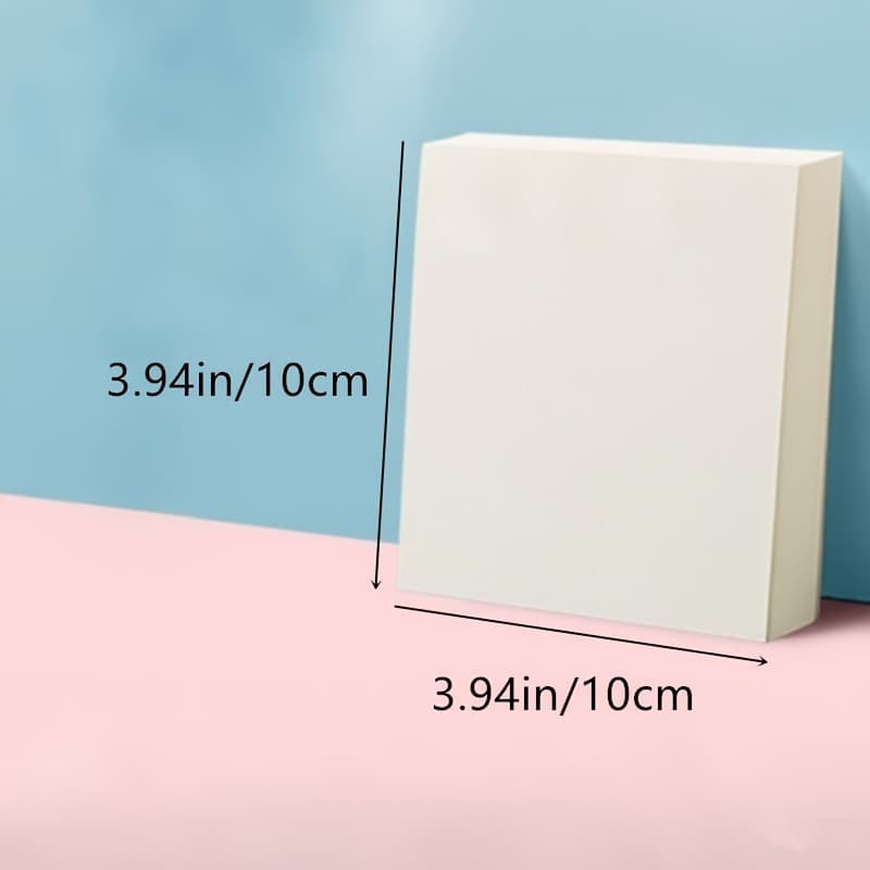 TEMU [25pcs Premium Canvas] 25pcs Premium Square Canvas Paper | Ideal For Oil And Pastel Paintings, Vibrant Abstract , With Loose-leaf Binding