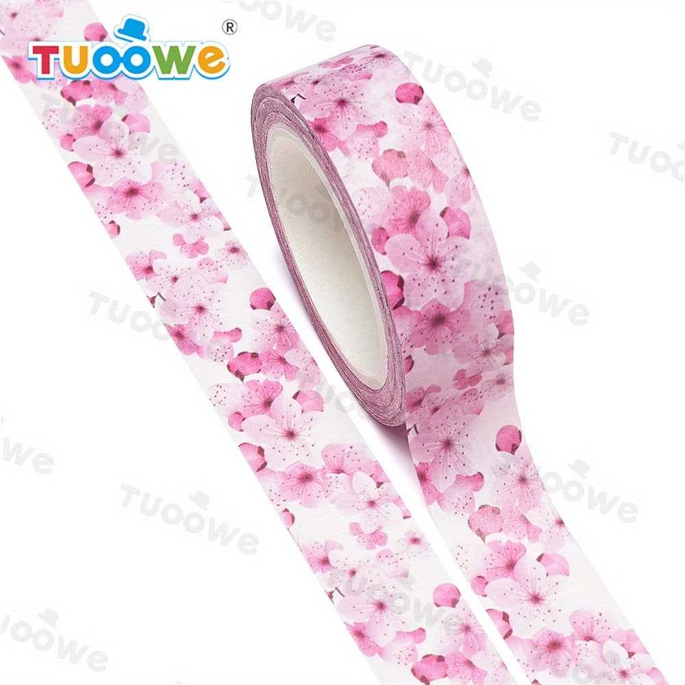 TEMU 1pc Print Paper And Washi Tape Journal Stickers , Gift Packaging Decoration Handmade Tape