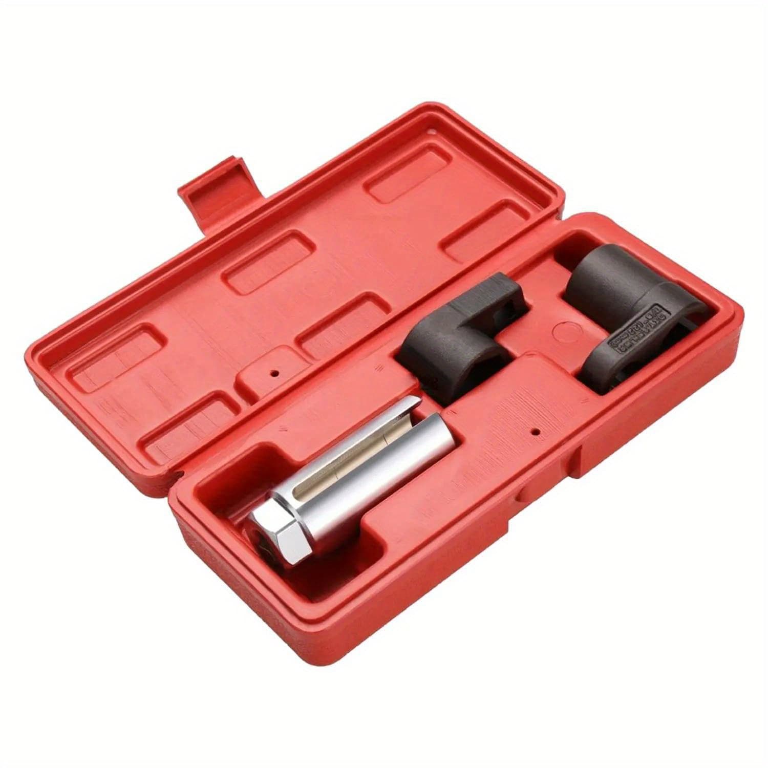 TEMU Multi-piece Automotive Sensor Socket Offset Wrench Removal Tool And Thread Cleaning Tool, Easy To Operate, Standard Size, For Automotive Repair