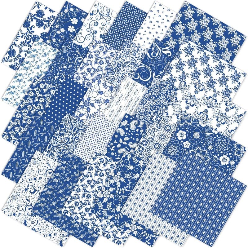 TEMU 50pcs 10 X 10cm (3.9 X 3.9in) Print Series, Hand-printed Fabric, Hand-sewn , Strips Craft Materials. Includes Assorted Patterned Sets