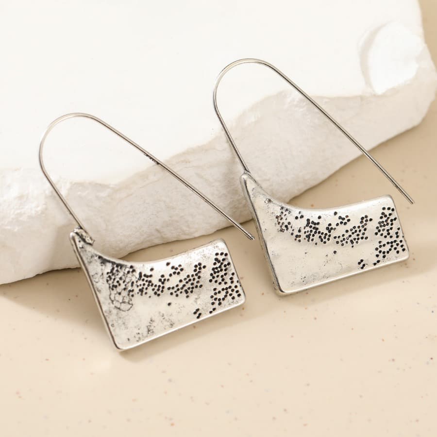 TEMU Minimalist Geometric Rectangle Pendant Vintage Women's Earrings Bohemian Creative Daily Wear Party Gathering Match Personality Jewelry