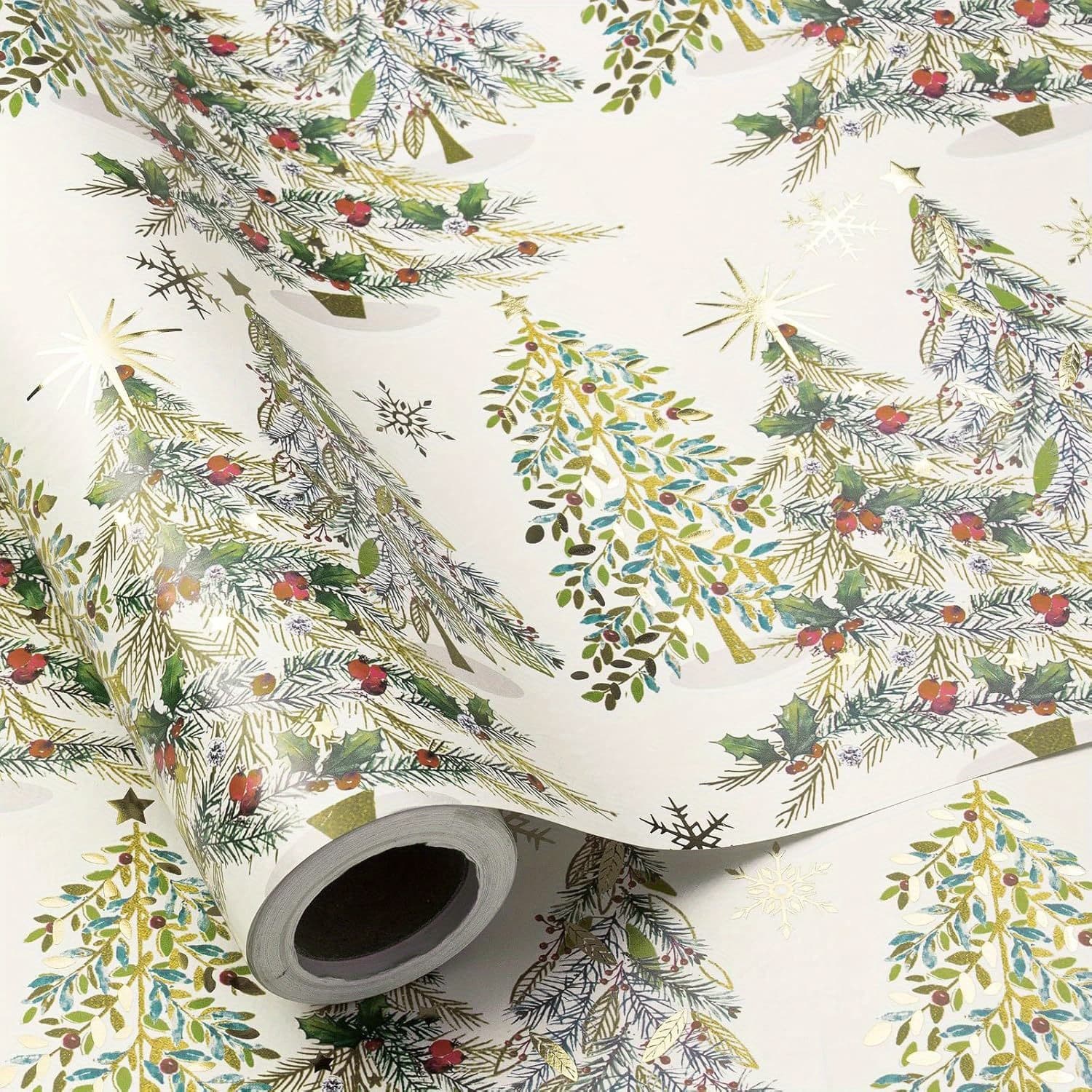 TEMU 1 Elegant Vintage Gift Wrapping Paper Suitable For Party Wedding Bridal Shower Christmas - Sheets, Polypropylene Wrap For Holiday Party Decorations