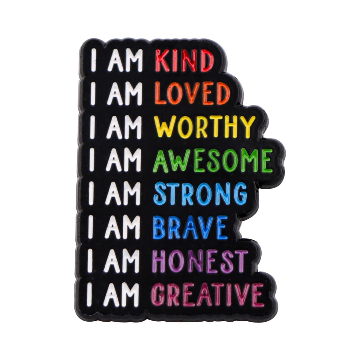 TEMU 1pc Of Enamel Pin Featuring Mental Messages, Perfect For Decorating Hats, Clothing, Backpacks, And As A Thoughtful Gift For