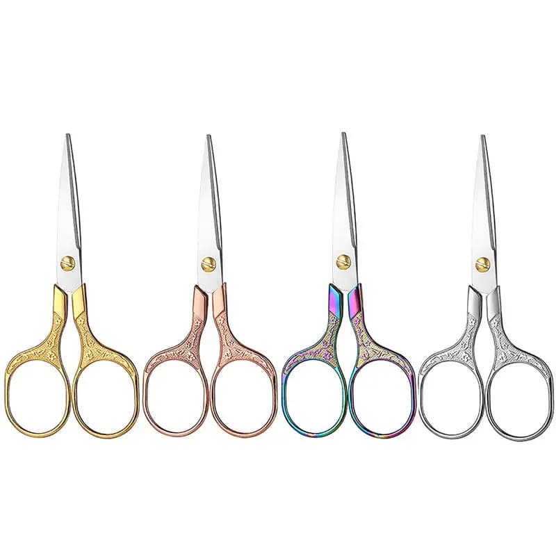 TEMU 4pcs, A Total Of 4 Pairs Of Scissors Are Provided. Professional Stainless Steel Retro Sewing Scissors. Cutting For Diy Sewing. Suitable For Sewing And Fabric Applications.