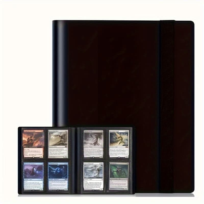 TEMU Durable 9/4 Pocket Storage Album Folder, Suitable For Game And Sports Cards, Can Hold 360/160 Cards, With 20 Panels- Collectible Card Binder