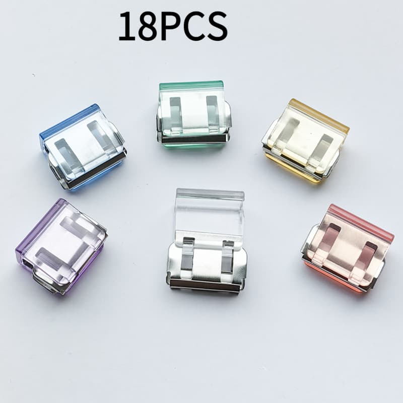 TEMU 18pcs Invisible Hem Shortening Clips, Anti-slip Trousers Leg Fixing Clips, Seamless Hem Buttons, Anti-slip Shoe Opening Shaping Tools, Very Suitable For Clothing