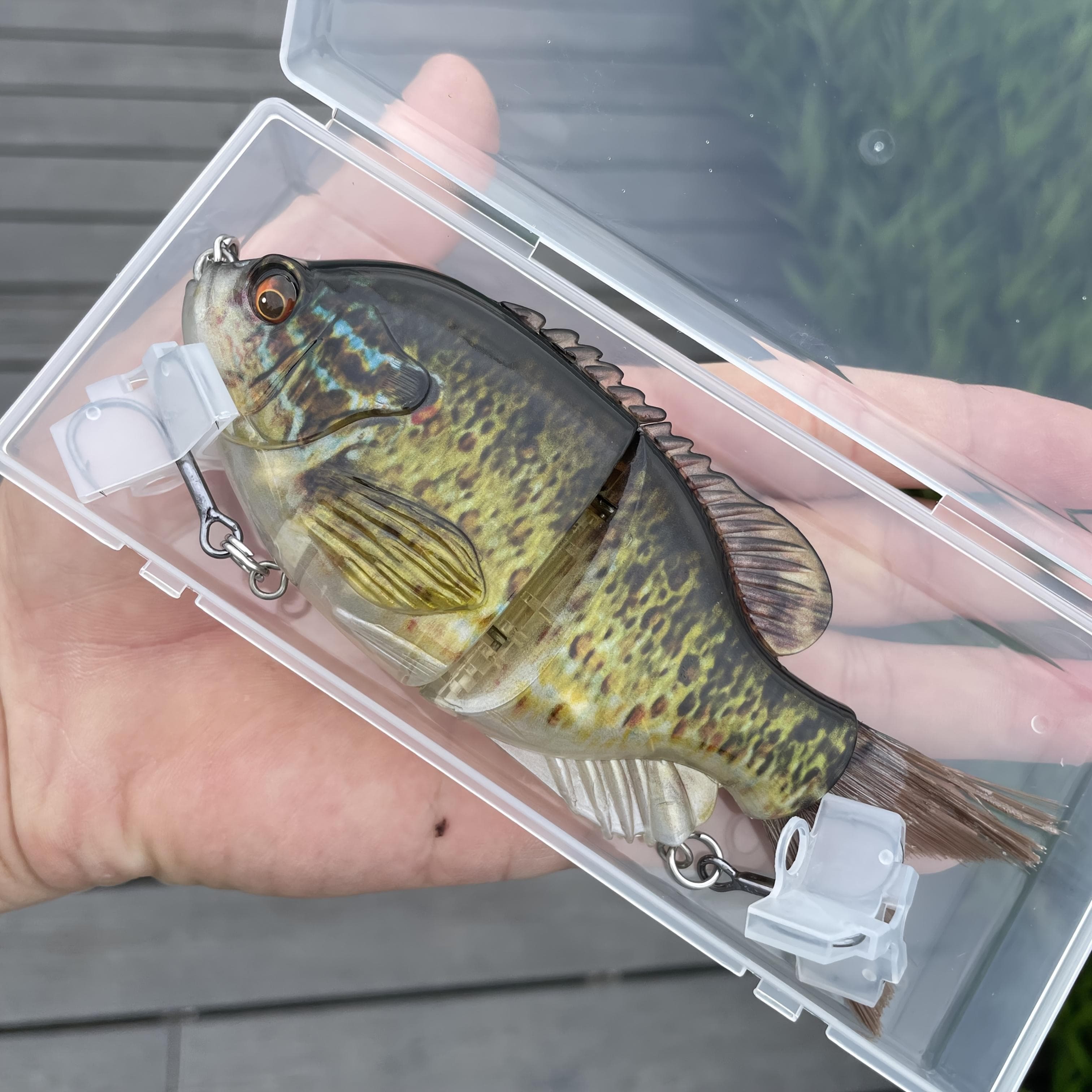 TEMU Realistic Bait - And Sharp Hooks, Transparent Green- | Suitable For , Pike, Trout - Ideal For Beginners And Professional - Durable Hard Bait, Essential For Outdoor Fishing, Natural