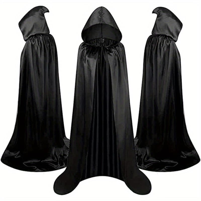 TEMU Halloween Hated Cape, 59.06inch, No Assembly/ Electricity Required, Festive Adult Party, , Carnival, Halloween Party Decoration Supplies, Gothic Style, Cosplay Lovers