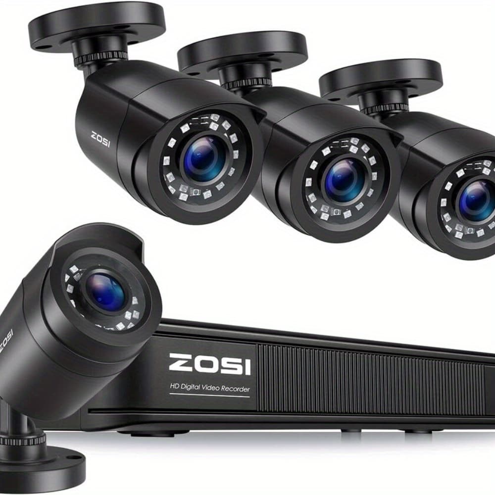 TEMU Zosi Home 5mp Lite 8ch Dvr 1080p Security Home Camera System Motion Alerts 24/ 7 View