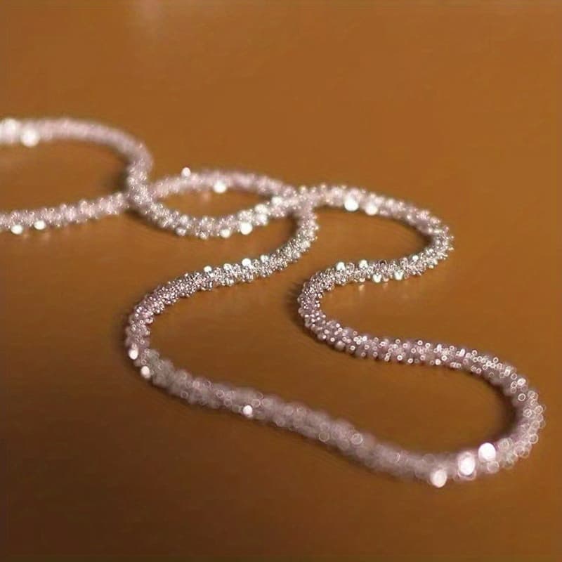 TEMU 1pc Sparkling Minimalist Chain Sky Star Necklace For Men And Women (18-30 Inches)