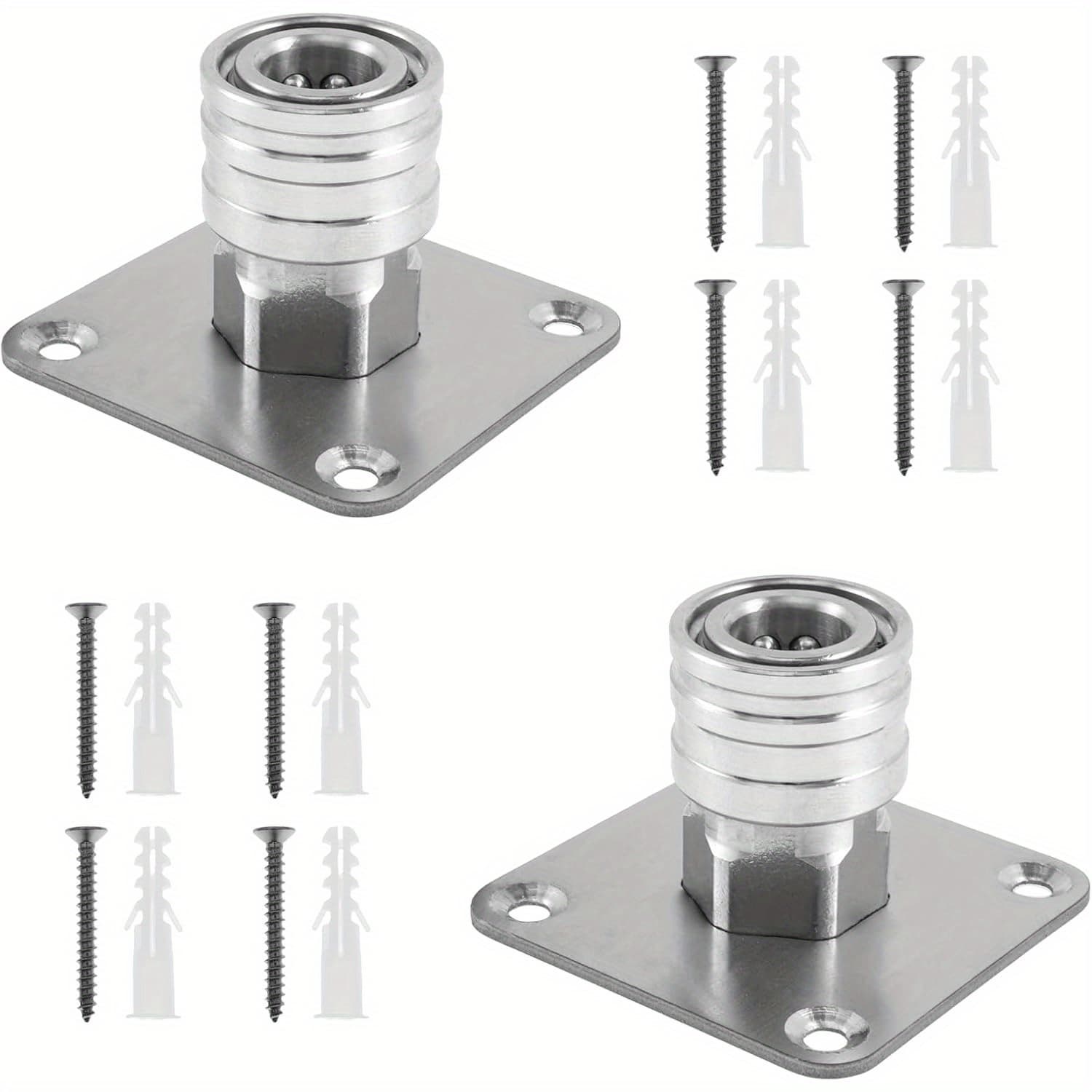 TEMU 2pcs Pressure Washer Foam Holder 1/4inch Quick Connect Foam Bracket Wall Mounted Pressure Washer Nozzle Tip Holder Multifunctional Pressure Washer Additions Storage Rack