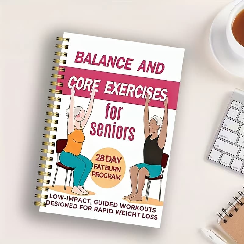 TEMU Chair Yoga Workout Manual | A Yoga For Seniors Using Chairs | Yoga Challenge For , For , , Fitness Log, 5.5 X 8.3 Inches