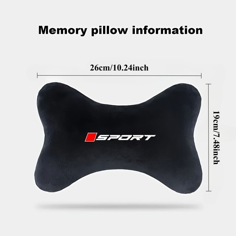 TEMU 1pc Ergonomic Car Headrest Pillow, 3d Support Cushion, Driving Fatigue, Soft Comfortable Back Support, Universal Fit For Most Car Seats (used For 10pcs Types Of Car Models)