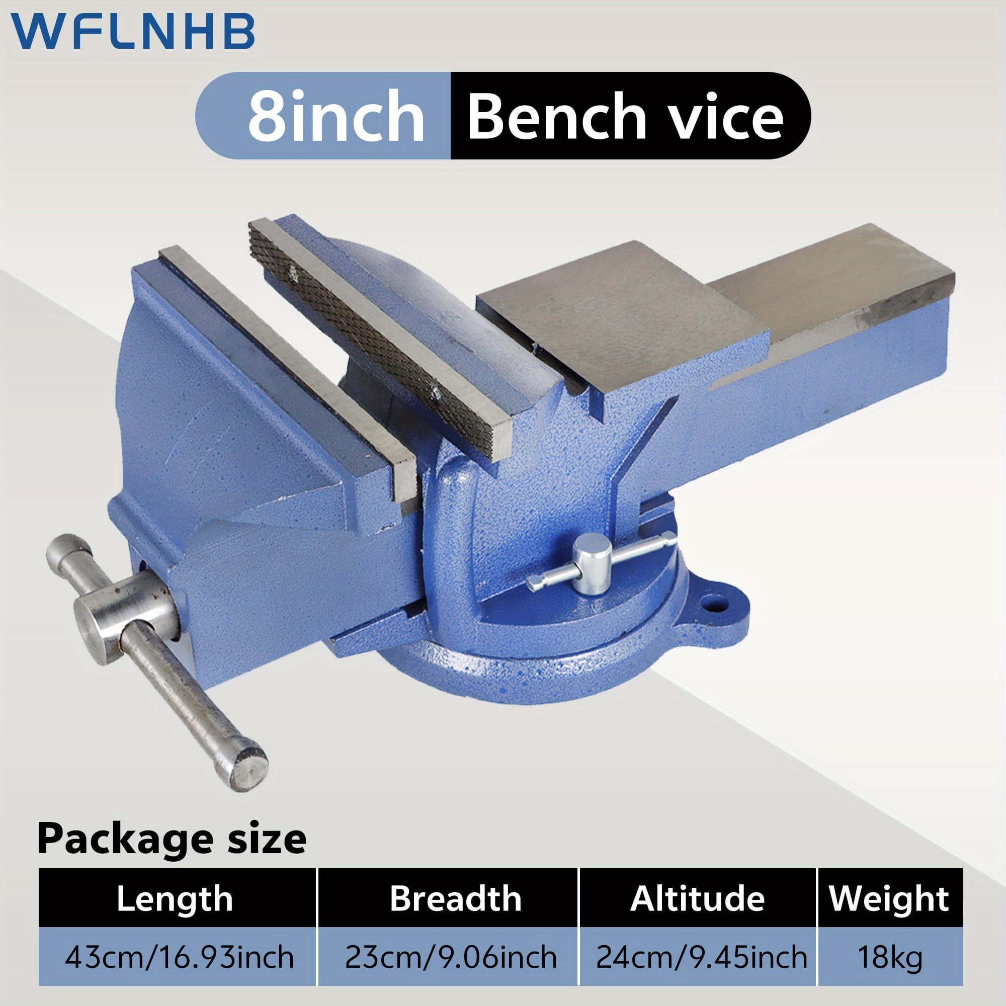 TEMU 8in Swivel Tabletop Vise Mechanical Clamping Workbench With Anvil For 360 Degree Rotation