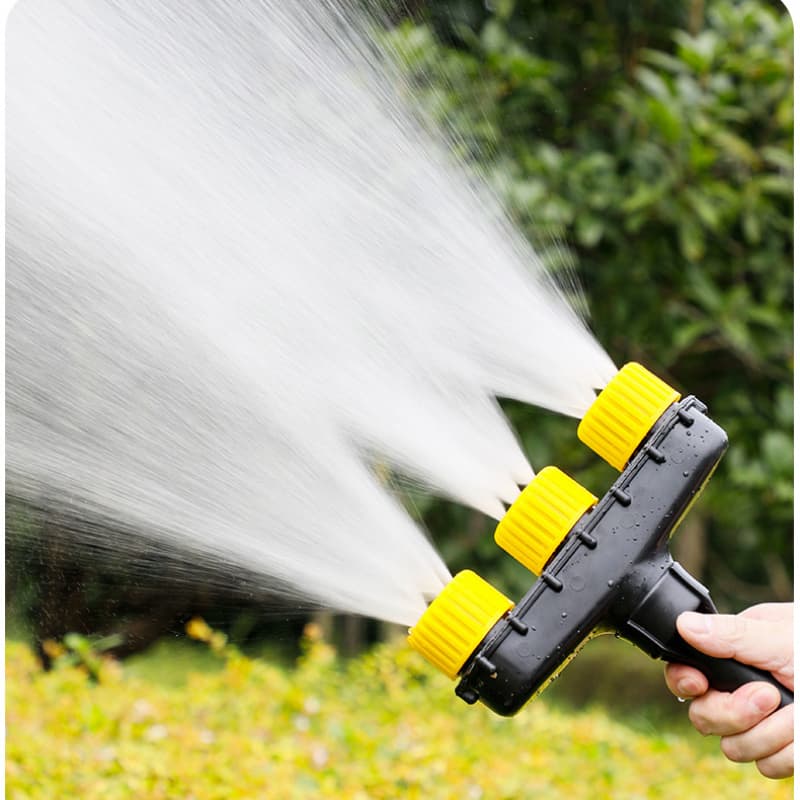 TEMU 1pc 3/5-nozzle Multi-hole Spray Head For Watering Vegetables, Garden Flowers, And Hoses - Water Sprinkler Sprayer Nozzle