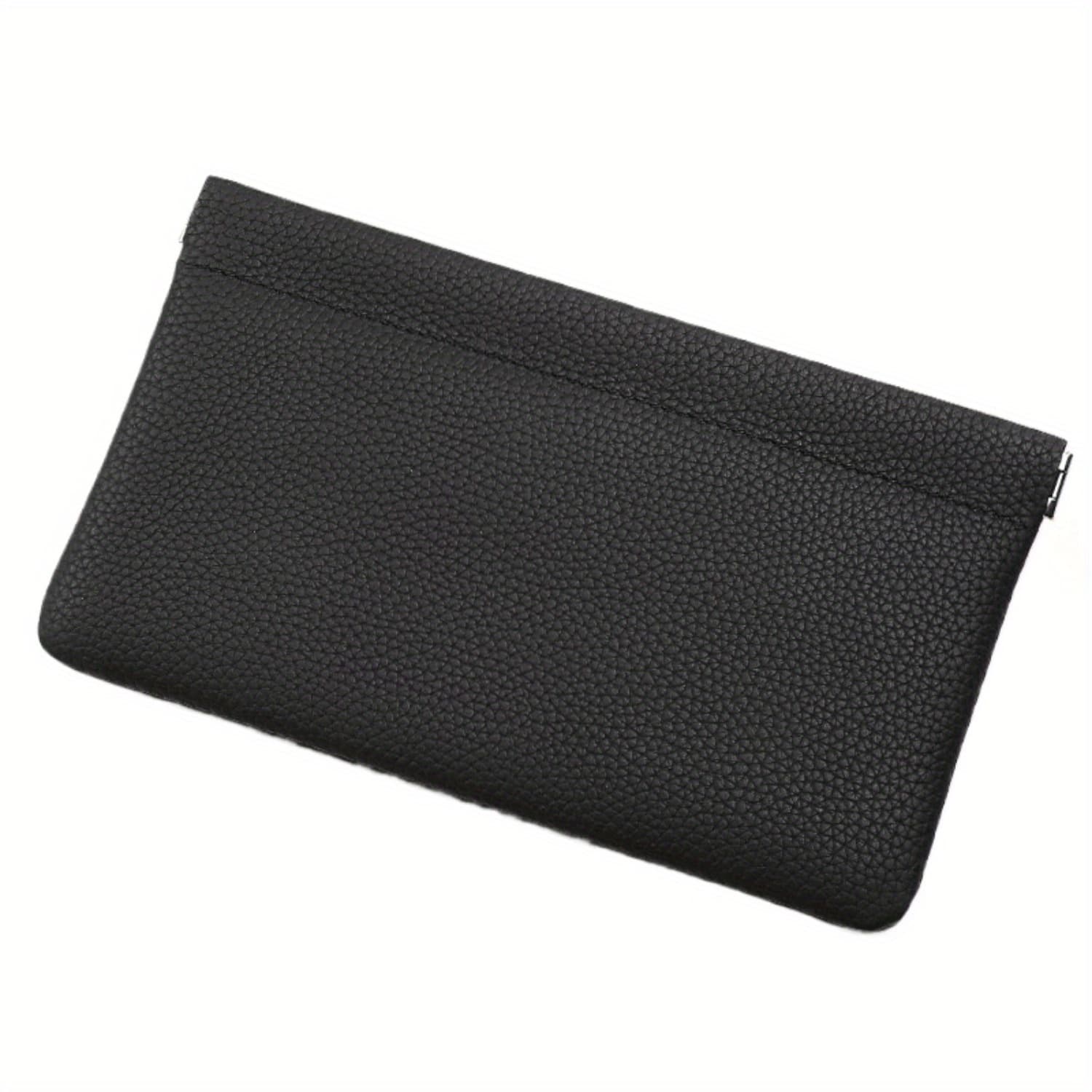 TEMU Self-closing Cowhide Long Wallet, Passport, License, Certificate, Headset Data Cable, Cash Storage, Storage Bag Makeup Bag, It Offers A Of Color Options, Very Suitable As A Gift,