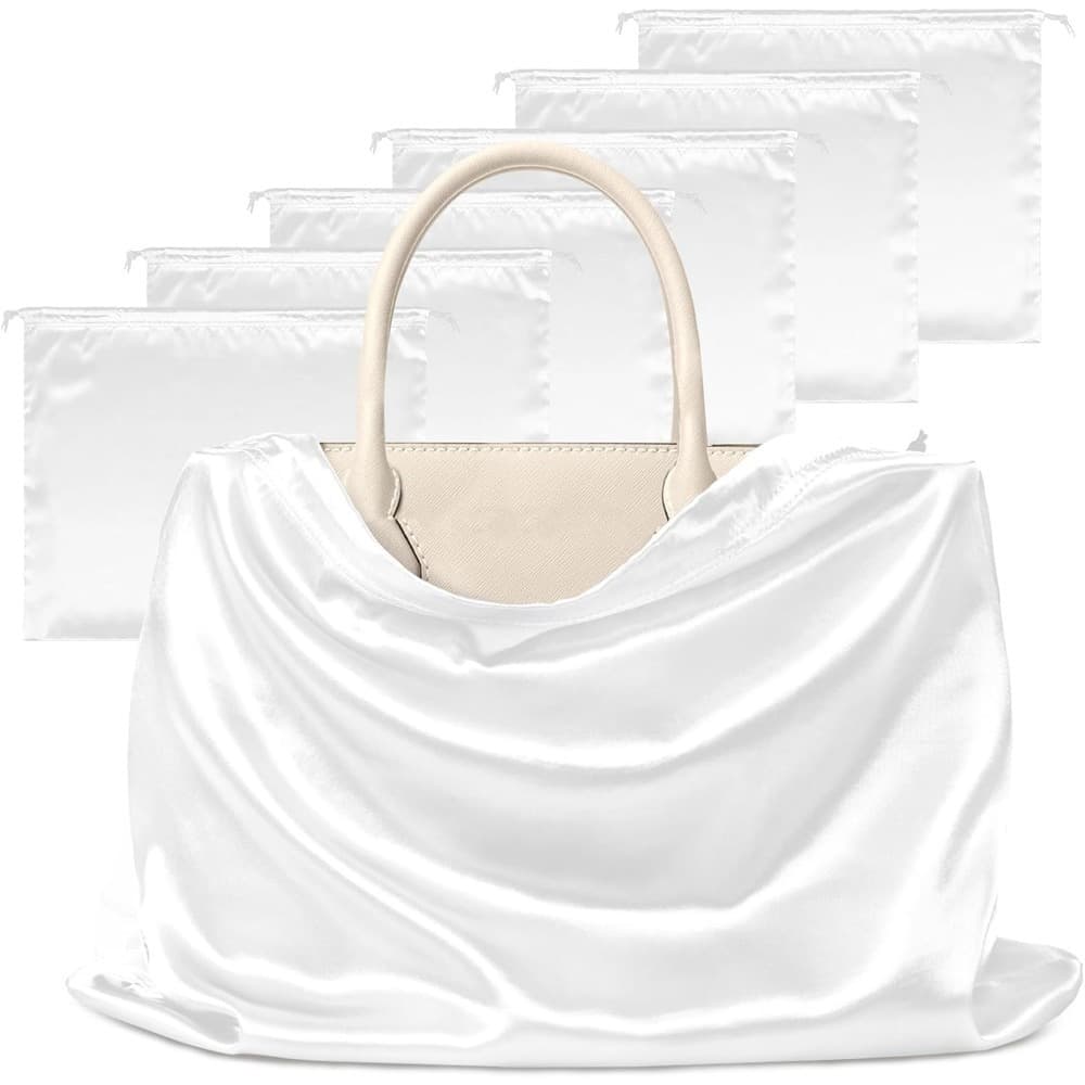 TEMU 6 Pack 40x50cm Dustproof Drawstring Bag For Handbags, Dust Cover Bag For Handbags Purses Shoes Boots, Travel Storage Pouch