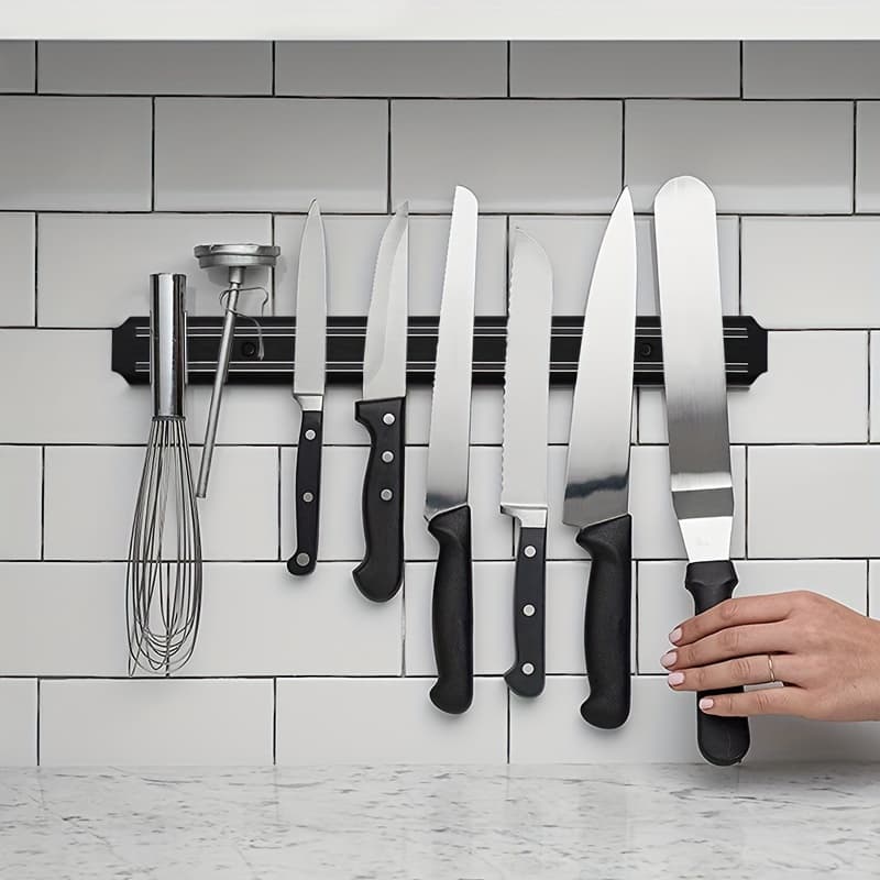 TEMU 1pc, Wall Magnetic Knife Holder, Magnetic Knife Bar, Kitchen Knife Strong Magnetic Knife Holder, Magnetic Knife Bar, Creative Magnetic Knife Bar, Kitchen Accessories 19.69in Christmas Essentials
