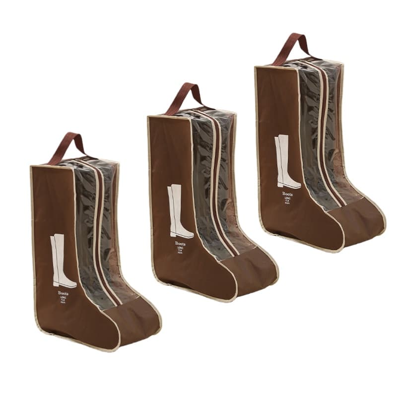 TEMU 3pcs Extended Reusable High-top , Sneaker Storage Bags, High-top Shoe And Boot Dust Bags
