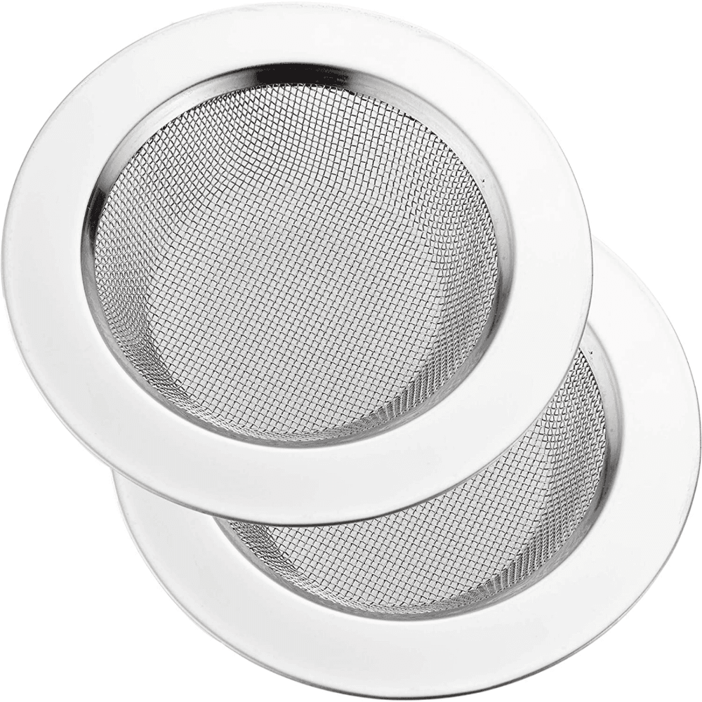 TEMU 2pcs Of Stainless Steel Kitchen Sink Strainers, Kitchen Sink Drainage Filters, Wide Rim Sink Filters, 4.5-inch Diameter Kitchen Sink Faucet, Kitchen Sink Strainer