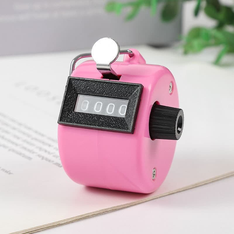 TEMU Handheld Tally Counter 4-digit Number Counter Mechanical Counters For Extreme Luxury Experience In Coaching Knitting People Counting Lap Tracking Fishing Golf