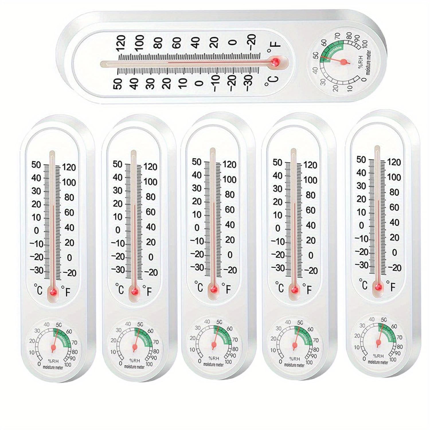 TEMU 6 Thermometer Hygrometer Indoor Outdoor Installation For Garden And Veranda Monitor Temperature And Humidity With Ease