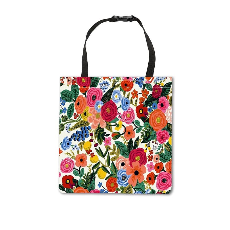 TEMU Vibrant Floral Pattern Car Trash Can, 26 X 28cm 1pc, Material, For Car Interiors, Practical And Fashionable Auto Garbage Bin