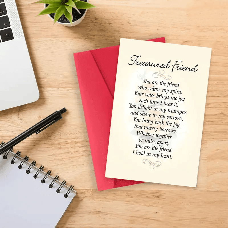 TEMU Pre-order 2pcs, "you Are Friend" Birthday Card, 4.72 Inches X 7.09 Inches, Greetings For Sisters, , , And Relatives, Paper Material, Includes Envelope, Family And Birthday Celebrations