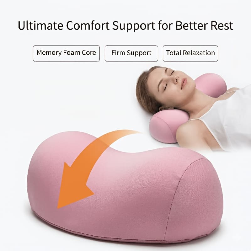 TEMU An Ergonomic Cervical Pillow, Designed Specifically For The Cervical Spine, Made Of Breathable Polyester, And Hand Wash