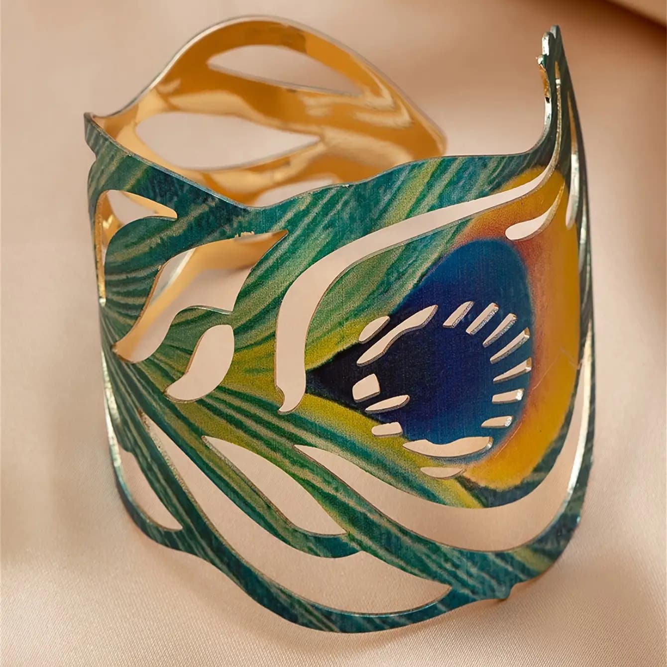 TEMU Bohemian Retro Style Cool Printed Open Chain, Suitable For Women' Wear During Holidays And Vacations