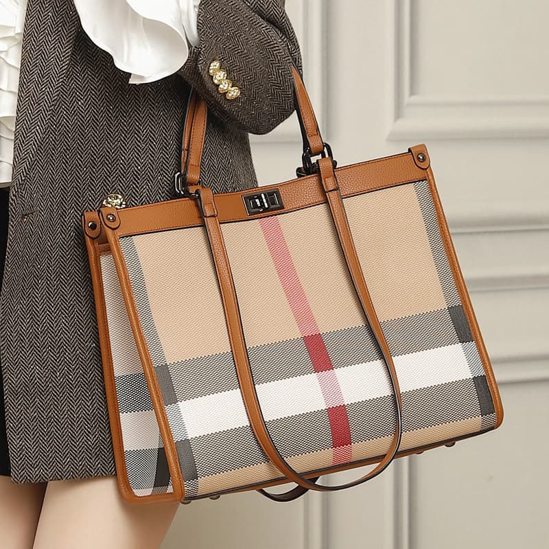 TEMU High-end Tote Bag For Women, Large Capacity Versatile Commuting Shoulder Carrying Casual Bag