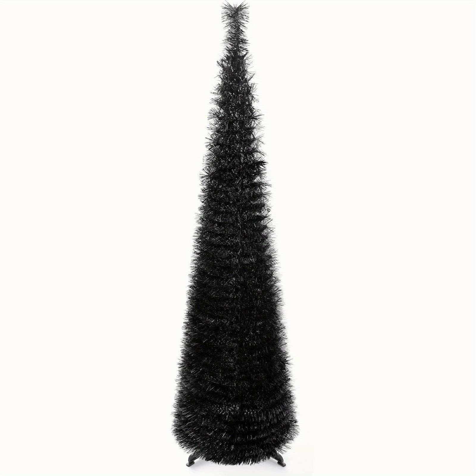 TEMU 59in Pop-up Halloween & Christmas Full Black Seasonal Holiday Decoration For Home, Office, Porch, Haunted House, For Harvest Thanksgiving Indoor Party Decoration, Trick Or Treat,