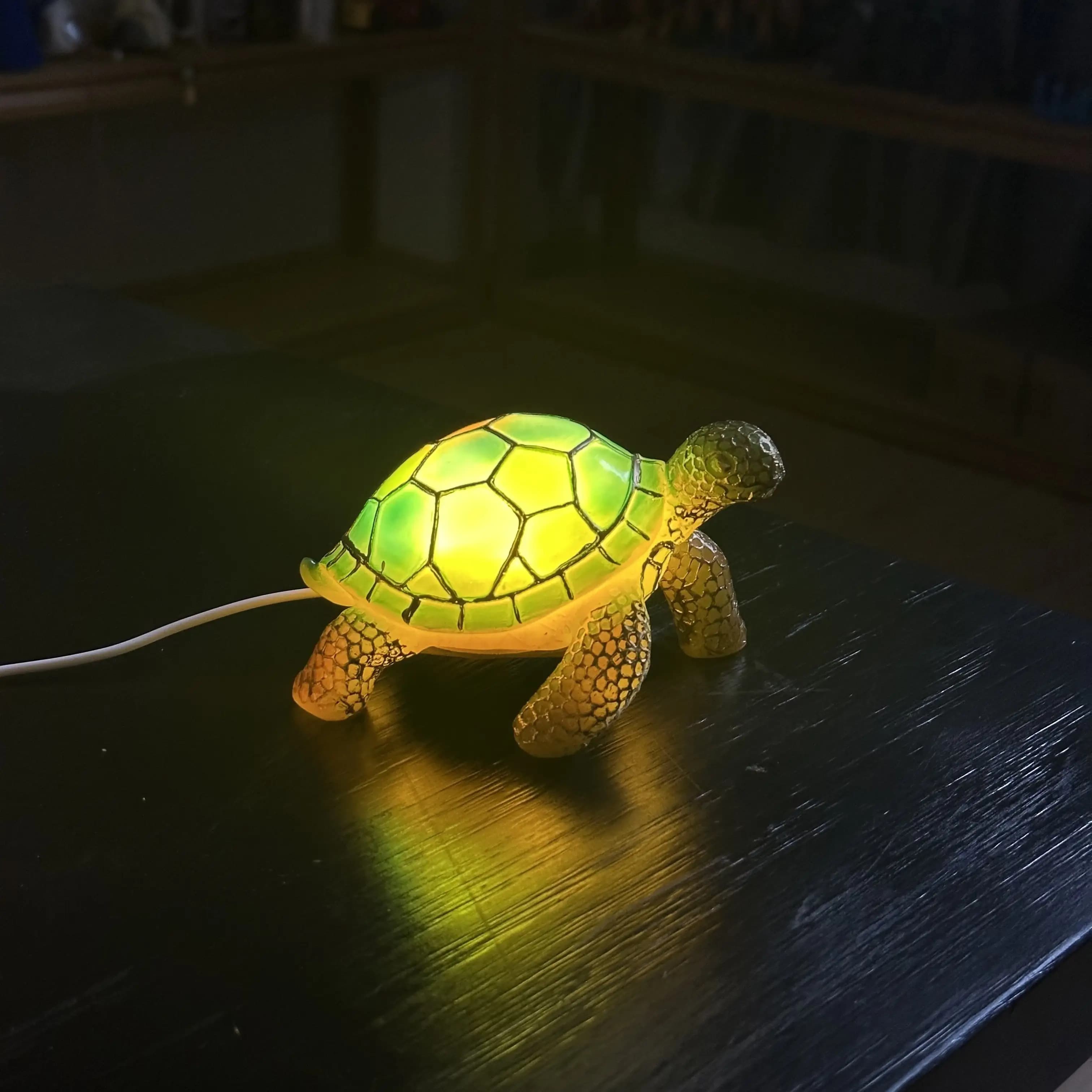 TEMU 1pc Turtle Statue Led Light, Usb Plug, Cute Animal Ornament Decorative Light, Home Bedside Desktop Lighting, Festive Atmosphere, Decorative Lights, Fairy Lights