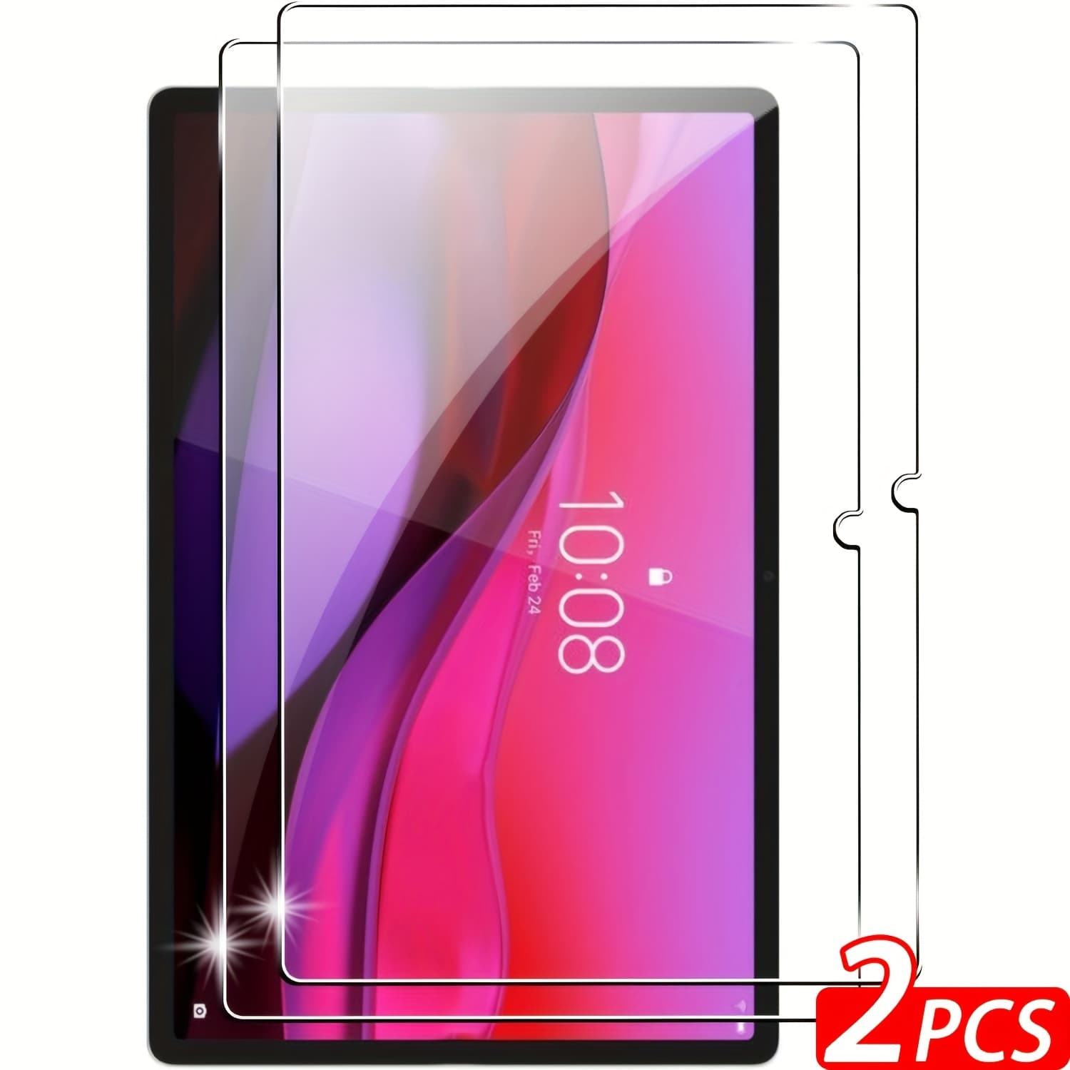 TEMU 2-pcs Tab 10.1 2025 Tempered Glass Screen Protectors | High Definition, Scratch-resistant, ,
