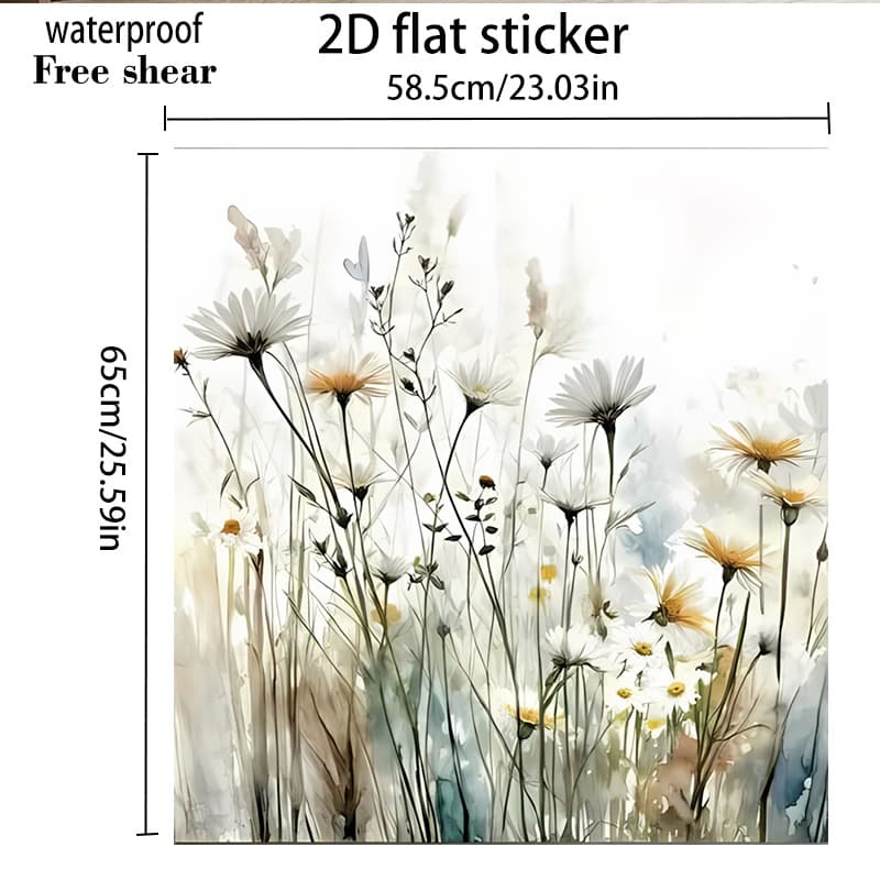 TEMU Floral Pattern Stickers, Dishwasher Decals Suitable For Home Dishwasher Surface, Washing Machine Surface, Refrigerator, Cabinet, Room Door, Bedroom, Kitchen, Office, Etc