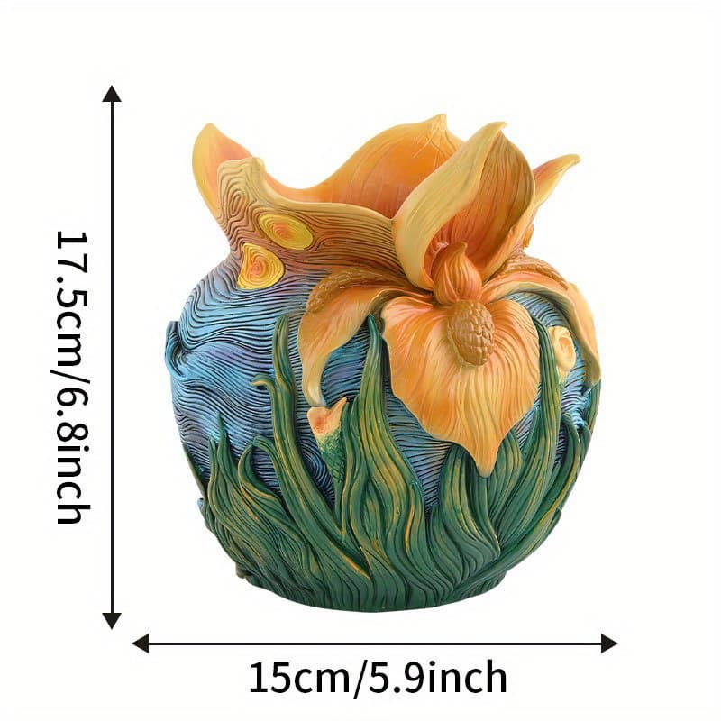 TEMU Van 's Artistic Inspiration, Starry Pots, Home Desktop Gardens, , Potted Plants, Decorative Ornaments