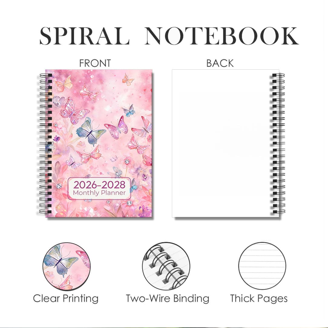TEMU 1-pack And Time Management Plan (3-year ) Portable 5.5x8.3 Inches! Includes Contact Person/password/birthday Log, Schedule With Marked Dates For Weeks