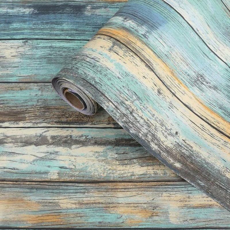 TEMU 1 Roll Vinyl Self-adhesive Wallpaper | Brick Stone & , Oil-proof Contact Wall Stickers, Random Match, Easy For Closet, Dining, Tv Background Decor