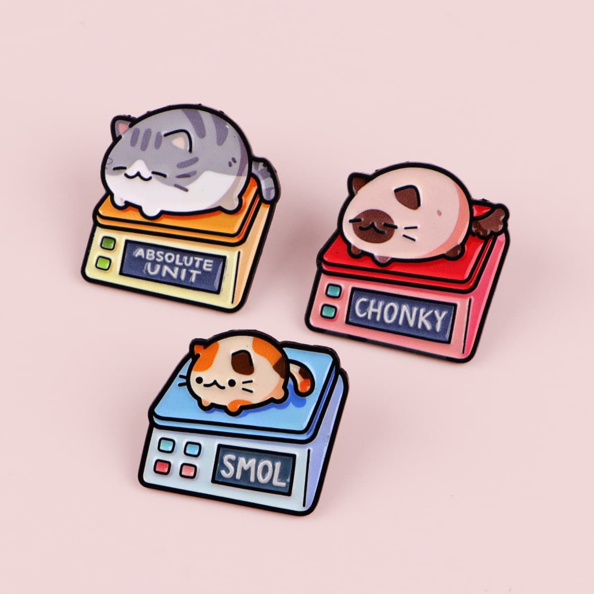 TEMU 3pcs Cute Cat Enamel Pins | Cartoon Brooches For Clothes, Briefcase Badges, Backpack Brooch - Dmlsky