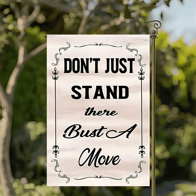 TEMU Bust " Double-sided Garden Flag- Durable, Outdoor Decor, 12x18 Inch, Perfect For Home& Yard