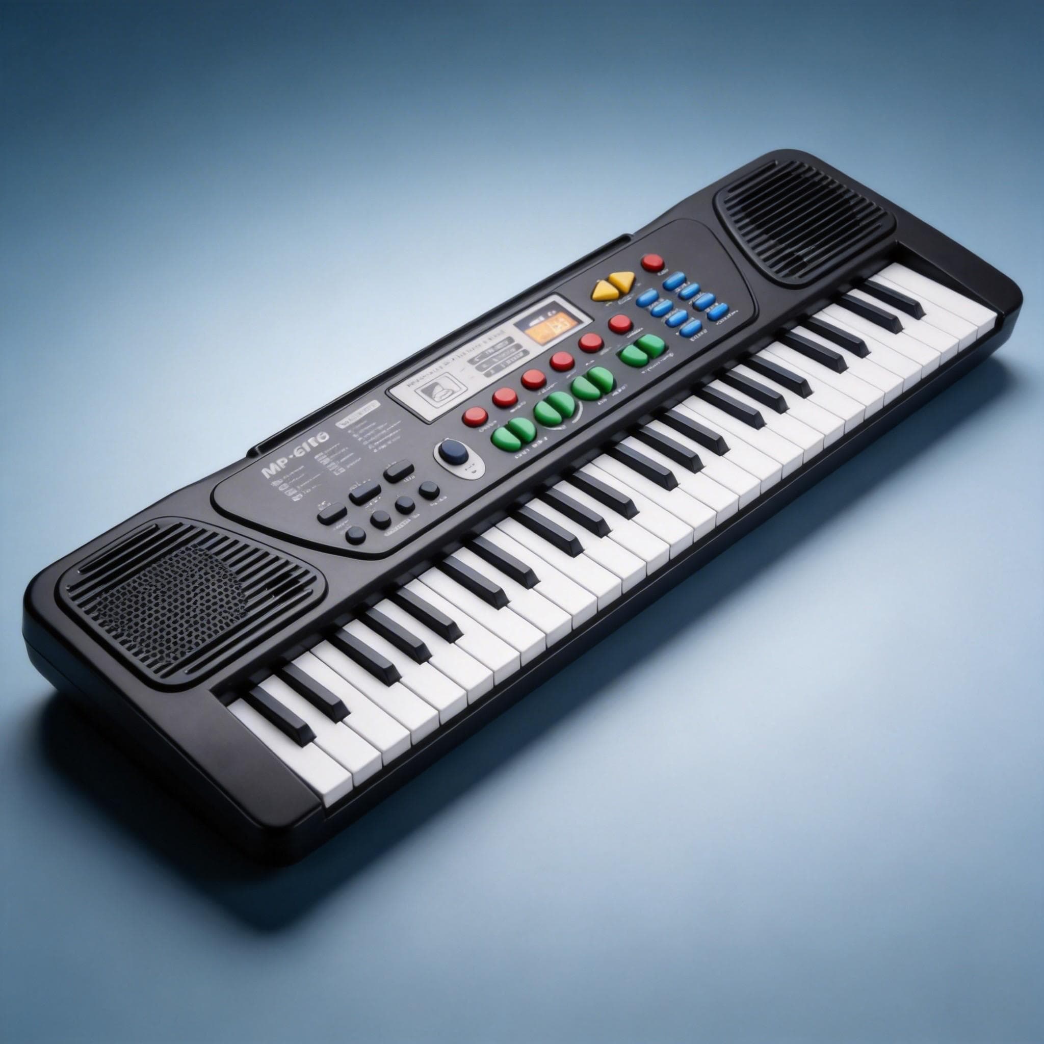 TEMU 61/37 Key Beginner Electronic Keyboard, Full Size Keys, 6 Demo Songs, With Microphone& Music Sheet, , Perfect Birthday Gift