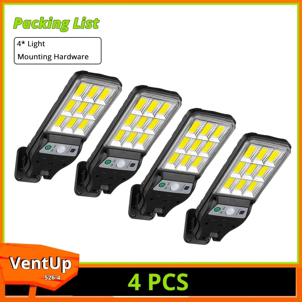 TEMU 4/8pcs Smart Powerful Led Solar Outdoor Garden Wall Light, With Sensor Switch, 9cob Rechargeable Solar Wall Light, Suitable For Garden, Courtyard, Porch, Street Lighting